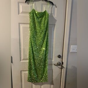 Mardi Gras ready…Sequence Maxi Gown